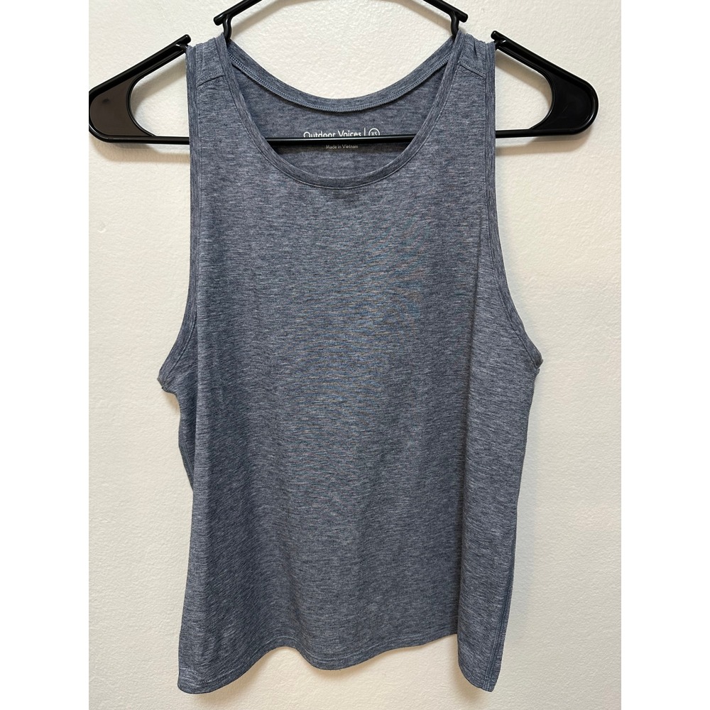 Outdoor Voices Doing Things Tank‎ Top Women's XS Heather Gray Athletic Racerback